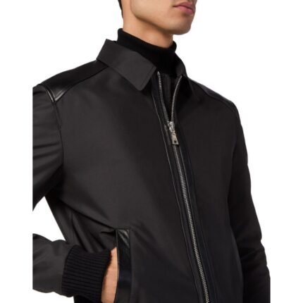 DENIM BOMBER SHIRT COLLAR