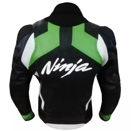 NARSON KAWASAKI GREEN MOTORCYCLE BIKER RIDING GEAR LEATHER JACKET