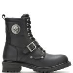 Men's Faded Glory Waterproof Leather Skull Riding Boot