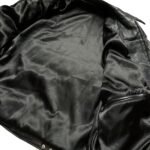 NARSON KAWASAKI RACING BLACK MOTORCYCLE COWHIDE LEATHER JACKET