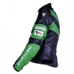 NARSON KAWASAKI RACING TEAM GREEN AS BLACK MOTORCYCLE LEATHER JACKET