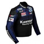 NARSON KAWASAKI RACING TEAM MOTORCYCLE GEAR COWHIDE LEATHER RIDING JACKET