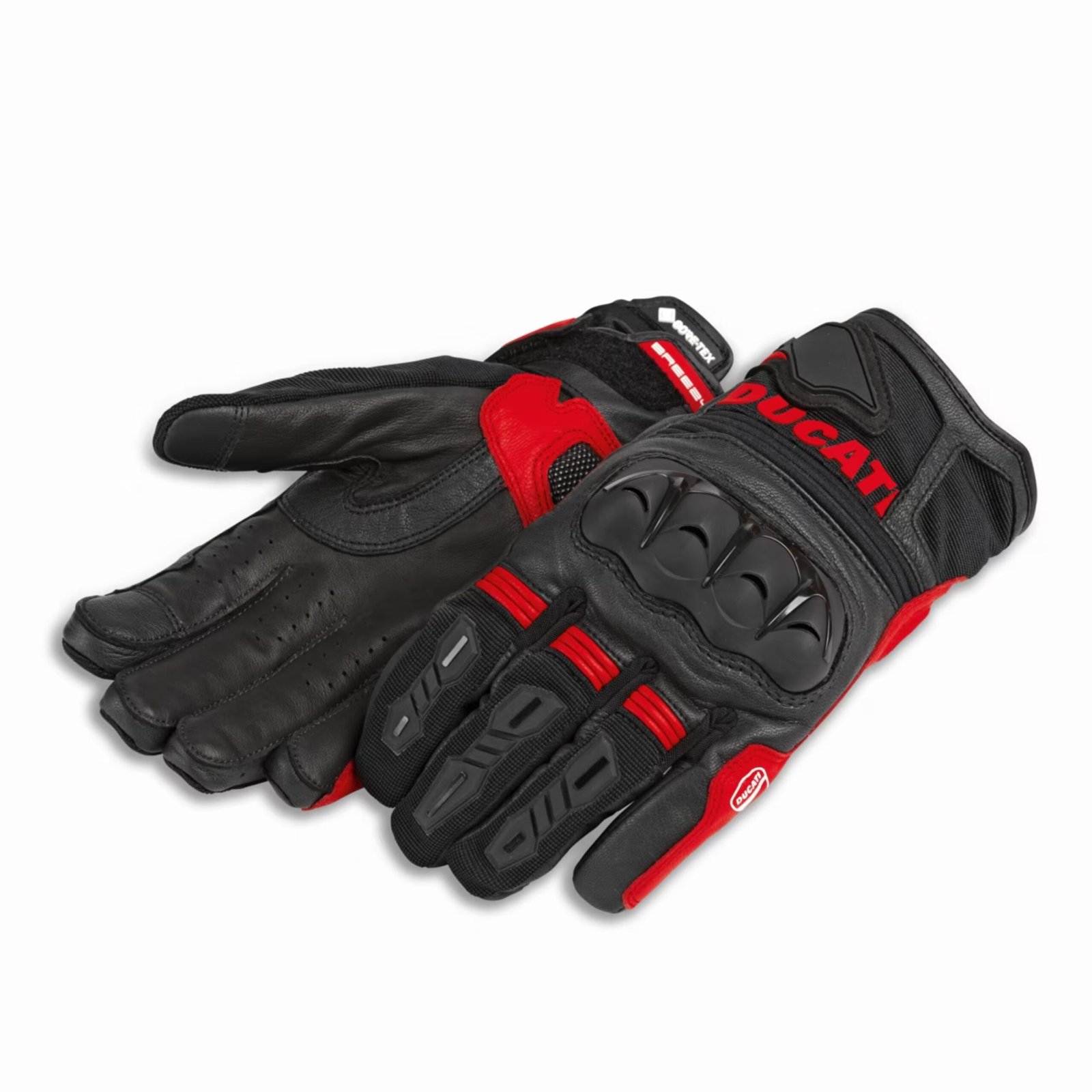 1 DUCATI TOUR C5 FABRIC LEATHER GLOVES