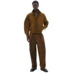 FERRARI BOMBER JACKET IN DYED COTTON TWILL