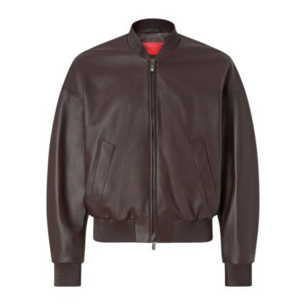 FERRARI BOMBER JACKET IN NAPPA AND SUEDE