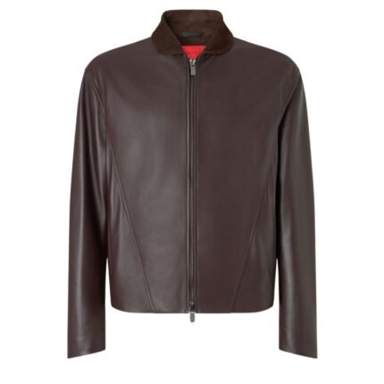 FERRARI OVERSHIRT JACKET IN NAPPA AND SUEDE