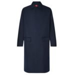 FERRARI SINGLE BREASTED COAT IN TWO TONE DOUBLE SIDED TECH FABRIC