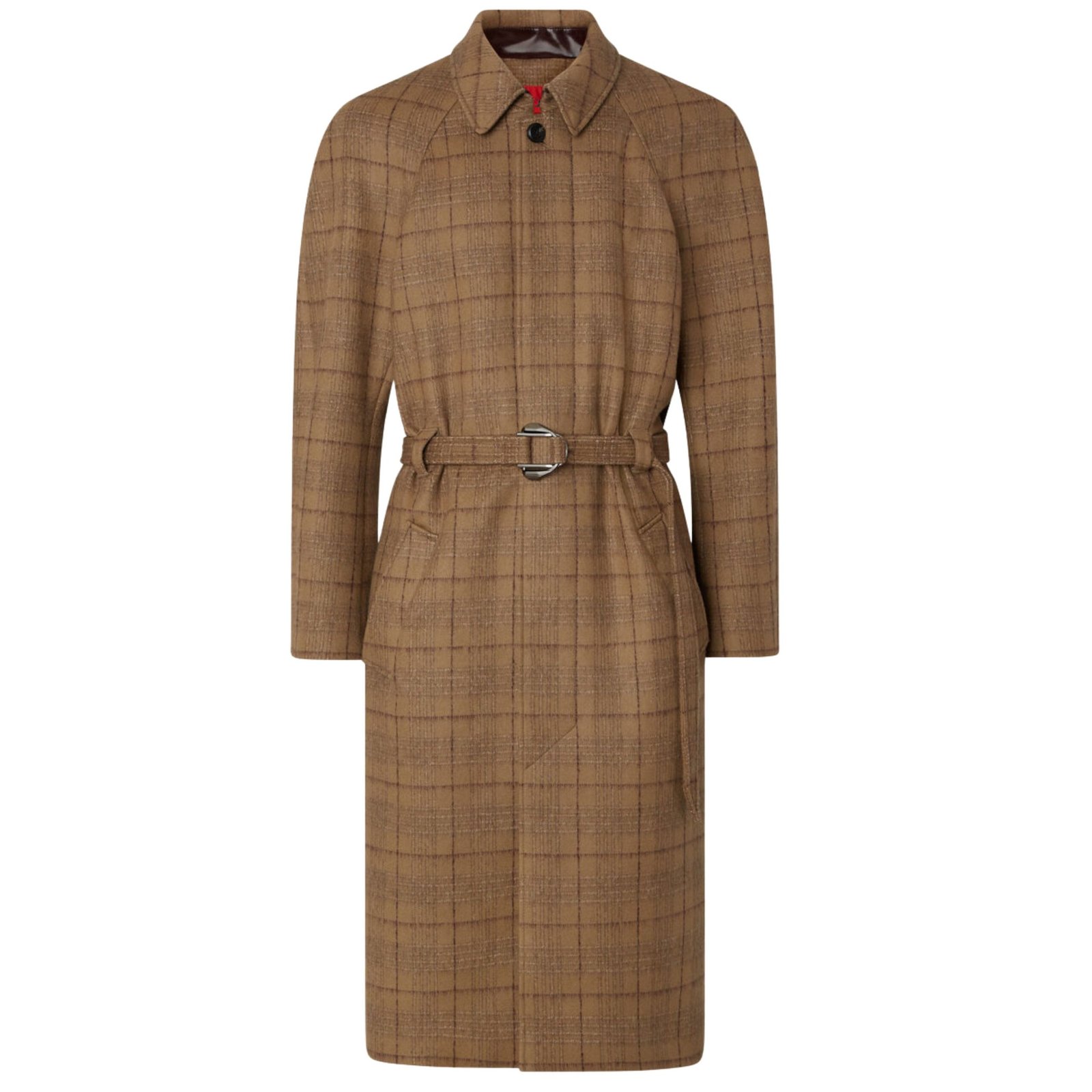 1 FERRARI TARTAN MOULINE WOOL COAT