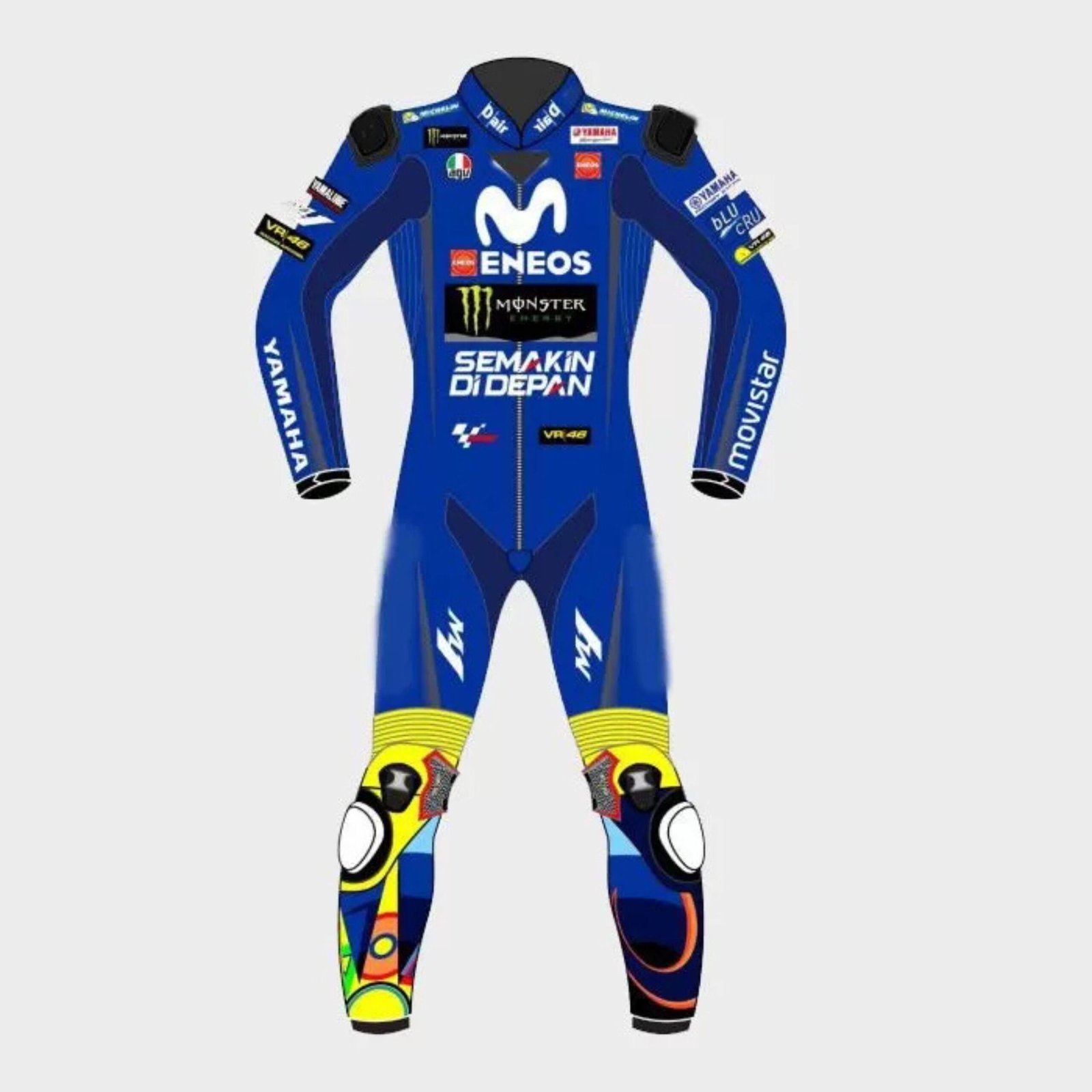 2 YAMAHA VALENTINO ROSSI MOVISTAR MOTOGP 2018 RACE SUIT