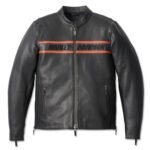HARLEY DAVIDSON MENS VICTORY LANE II LEATHER JACKET BLACK