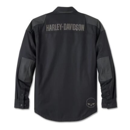 HARLEY DAVIDSON WILLIE G SKULL GRAPHIC OPERATIVE 2.0 RIDING SHIRT JACKET