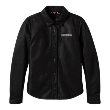 HARLEY DAVIDSON WILLIE G SKULL GRAPHIC OPERATIVE MESH RIDING SHIRT JACKET