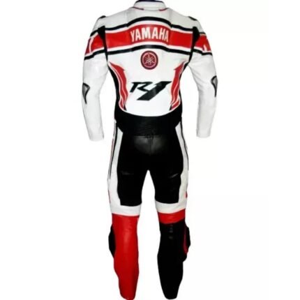 YAMAHA R1 MOTORCYCLE 1 PIECE FULL BODY CE APPROVED ARMORS LEATHER SUIT