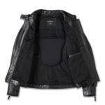 HARLEY DAVIDSON WOMENS HD FLEX LAYERING SYSTEM CAFE RACER LEATHER JACKET OUTER LAYER