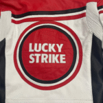 NARSON LUCKY STRIKE STREETWEAR GENUINE COWHIDE LEATHER BIKER JACKET