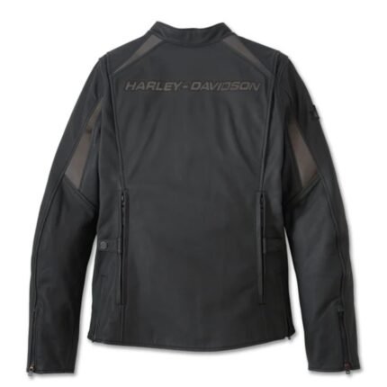 HARLEY DAVIDSON WOMENS PARADIGM TRIPLE VENT SYSTEM 2.0 LEATHER RIDING JACKET BLACK