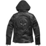 HARLEY DAVIDSON WOMENS WILLIE G AURORAL II 3 IN 1 LEATHER RIDING JACKET