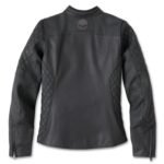 HARLEY DAVIDSON WOMENS WILLIE G SKULL GRAPHIC LEATHER RIDING JACKET
