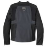 HARLEY DAVIDSON WOMENS WILLIE G SKULL GRAPHIC TRIPLE VENT SYSTEM 2.0 TEXTILE RIDING JACKET