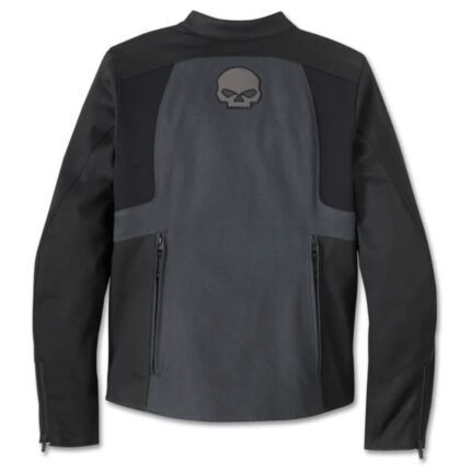 HARLEY DAVIDSON WOMENS WILLIE G SKULL GRAPHIC TRIPLE VENT SYSTEM 2.0 TEXTILE RIDING JACKET