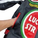 NARSON LUCKY STRIKE MOTORCYCLE RACING LEATHER JACKET