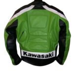NARSON KAWASAKI GREEN MOTORCYCLE LEATHER BIKER JACKET