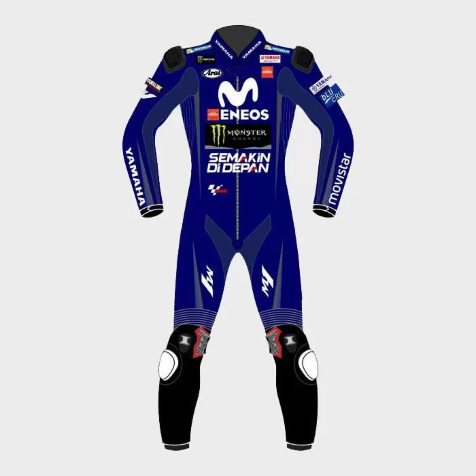 2 YAMAHA MAVERICK VINALES MOVISTAR MOTOGP 2018 LEATHER SUIT