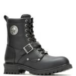 Men's Faded Glory Waterproof Leather Skull Riding Boot