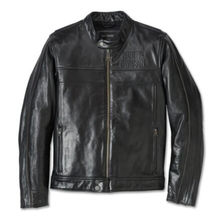 HARLEY DAVIDSON MENS FLEX LAYERING SYSTEM CAFE RACER LEATHER JACKET OUTER LAYER