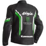 NARSON KAWASAKI NINJA MONSTER ENERGY RACING COWHIDE LEATHER BIKER JACKET