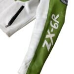 NARSON KAWASAKI ZX6R GREEN MOTORCYCLE RIDING GEAR LEATHER BIKER JACKET