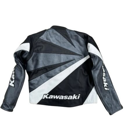 NARSON KAWASAKI UNISEX NINJA MOTORCYCLE COWHIDE LEATHER JACKET