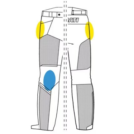 DUCATI SUMMER TEX C1 FABRIC TROUSERS – Lightweight, breathable riding trousers designed for summer, offering comfort, protection, and flexibility on every ride.