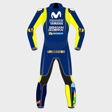 YAMAHA VALENTINO ROSSI MOTORCYCLE LEATHER SUIT