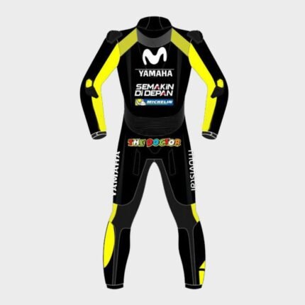 YAMAHA VALENTINO ROSSI MOVISTAR 1 PIECE GENUINE COWHIDE LEATHER SUIT