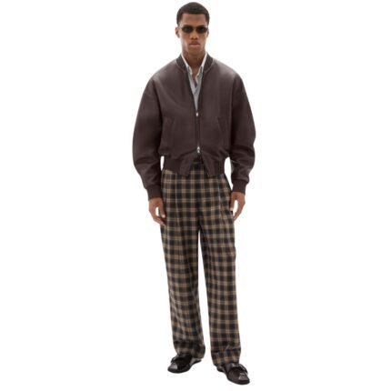 FERRARI BOMBER JACKET IN NAPPA AND SUEDE