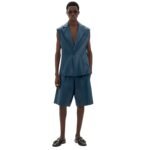 FERRARI GILET IN SEMI GLOSS NAPPA LEATHER