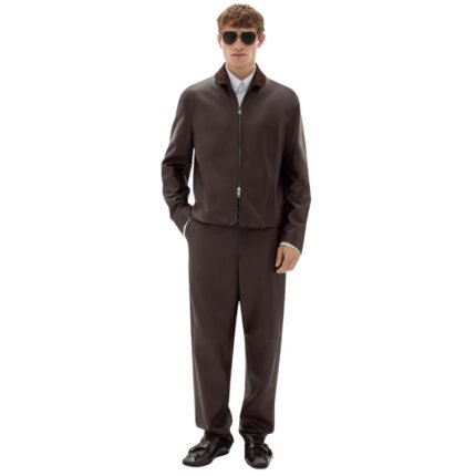 FERRARI OVERSHIRT JACKET IN NAPPA AND SUEDE