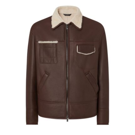 FERRARI SHEARLING BOMBER JACKET