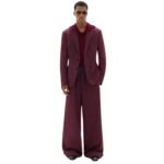 FERRARI WOOL AND VISCOSE BLAZER WITH VICHY PATTERN