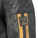 TRIUMPH X 007 BOND LIMITED EDITION LEATHER JACKET IN BLACK