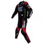 SUZUKI BLACK LEATHER MOTORCYCLE SUIT GP 2016