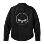 HARLEY DAVIDSON WILLIE G SKULL GRAPHIC OPERATIVE MESH RIDING SHIRT JACKET