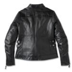 HARLEY DAVIDSON WOMENS HD FLEX LAYERING SYSTEM CAFE RACER LEATHER JACKET OUTER LAYER