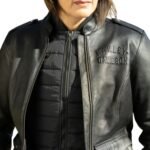 HARLEY DAVIDSON WOMENS HD FLEX LAYERING SYSTEM CAPTAIN LEATHER JACKET OUTER LAYER