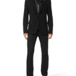 DENIM BLAZER JACKET WITH HOODIE