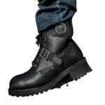 Men's Faded Glory Waterproof Leather Skull Riding Boot