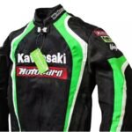 NARSON KAWASAKI MOTORCYCLE GEAR CE APPROVE ARMORS POLYEST MESH RACING JACKET