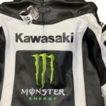 NARSON KAWASAKI RACING MOTORCYCLE MONSTER ENERGY LEATHER RIDING JACKET