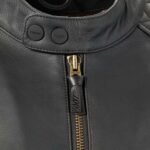 TRIUMPH X 007 BOND LIMITED EDITION LEATHER JACKET IN BLACK